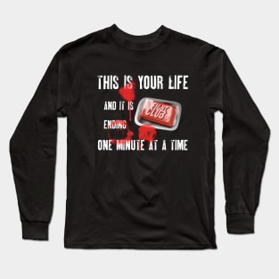 Fight Club soap and blood design. Long Sleeve T-Shirt